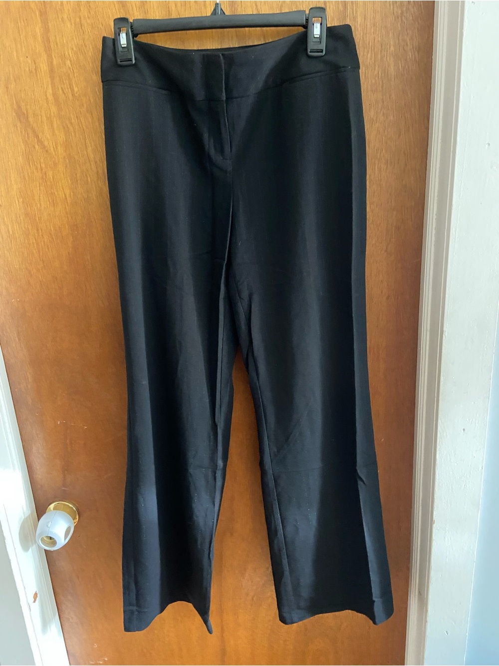 Liz Claiborne Audra Women's Black Wide-Leg Ponte Pants Size 6